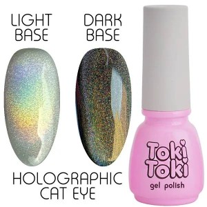 Гель лак Toki-Toki Holographic Cat Eye, 5мл 